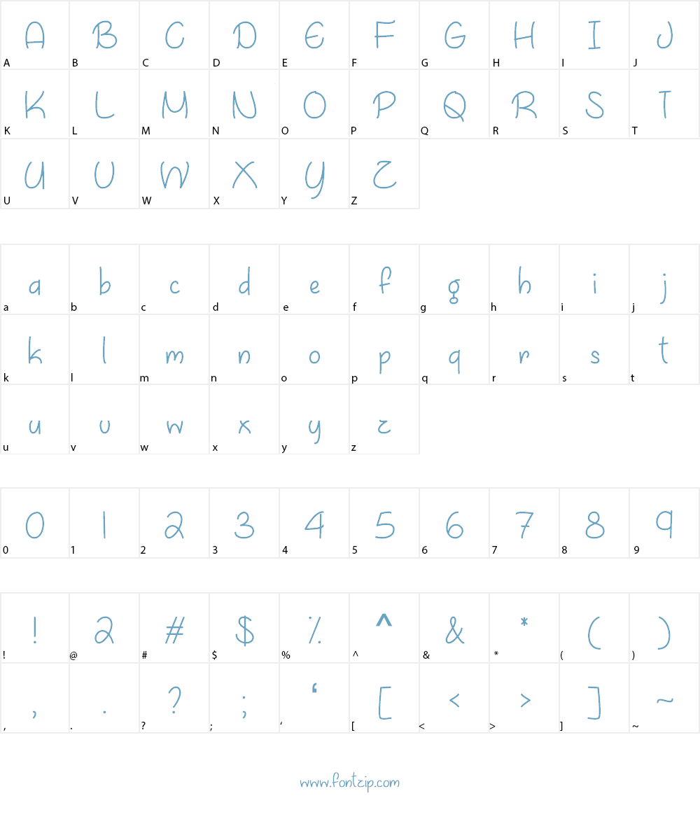 April Flowers Font Character